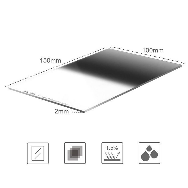 K&F Concept Nano ND8 100x150mm apgrieztais
