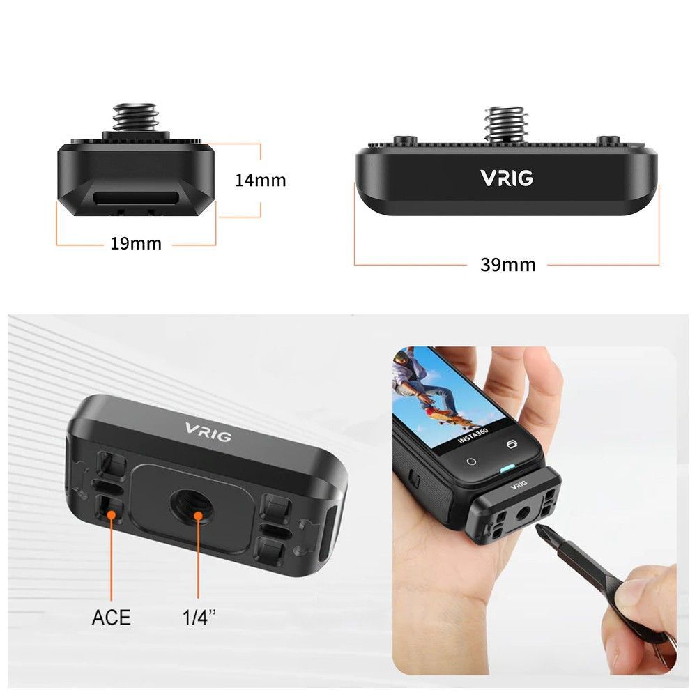 VRIG AC19 stiprinājuma adapteris Insta360 X4