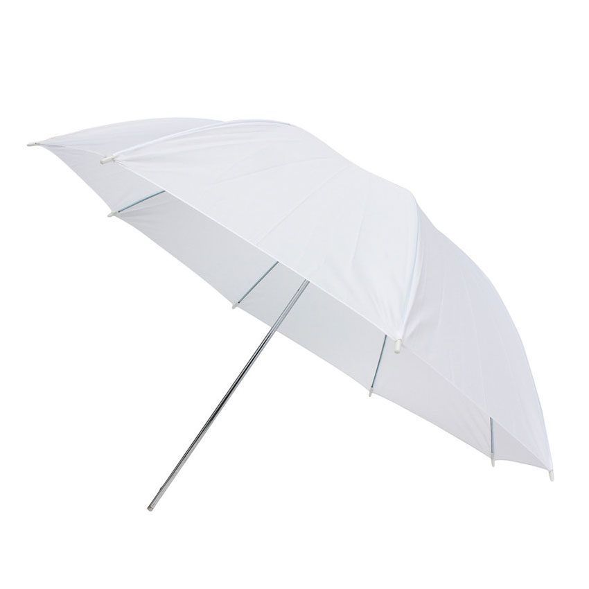 Caruba caurspīdošs zibspuldzes lietussargs 109cm, balts