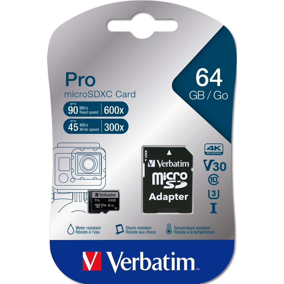 Verbatim microSDXC Pro 64GB Class 10