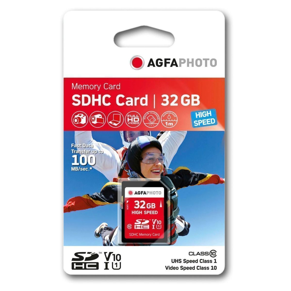AgfaPhoto SDHC Karte 32GB Ātrdarbīga Class