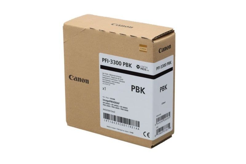 Canon tinte PFI-3300PBK 330ml iPF PRO-x600