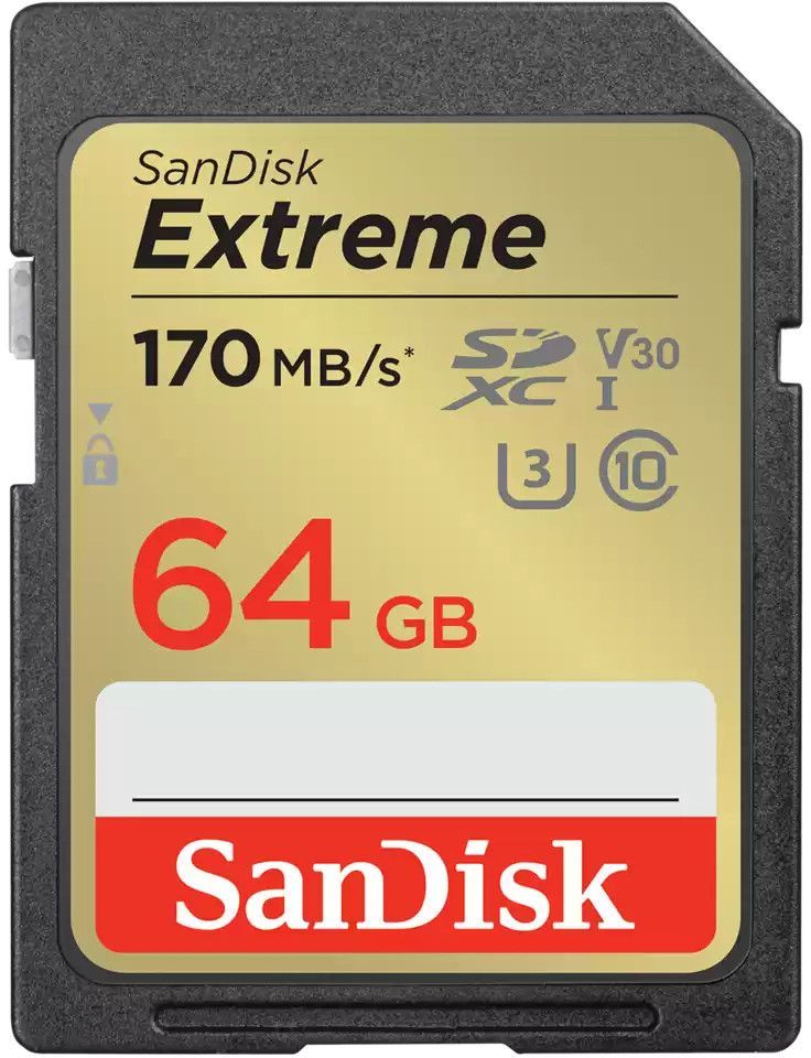 Sandisk atmiņas karte SDXC 64GB Extreme