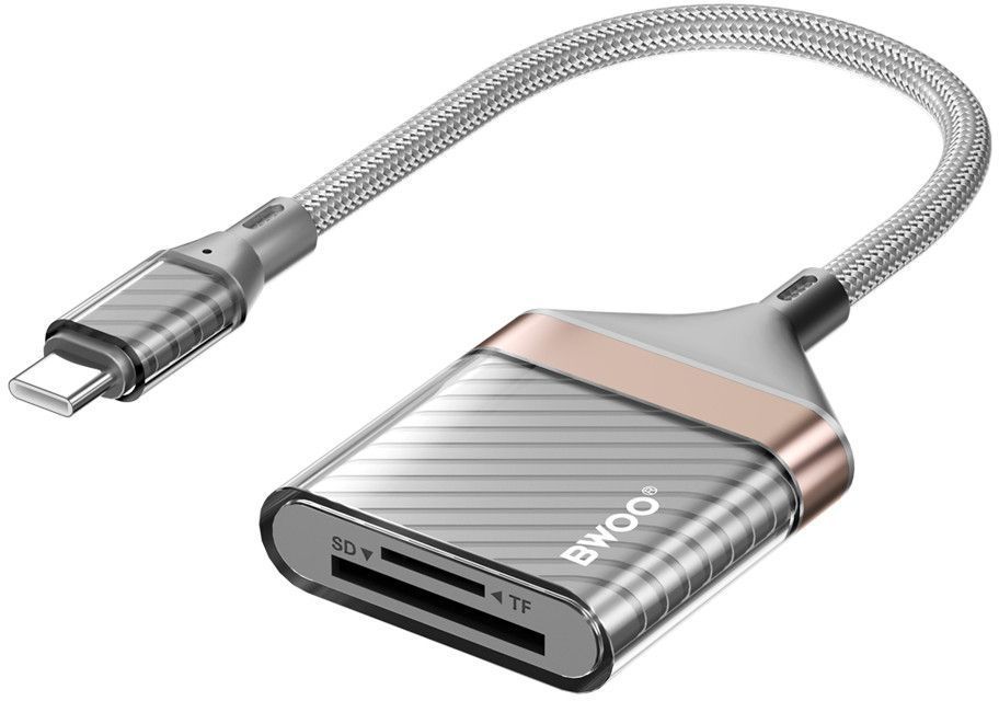 Bwoo atmiņas karšu lasītājs USB-C -