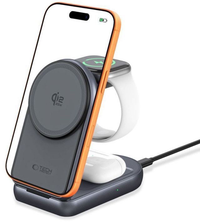 Tech-Protect bezvadu lādētājs A53 3in1 25W