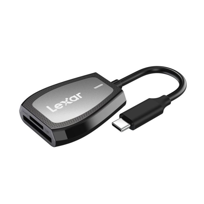 Lexar Karšu Lasītājs SD & microSD (LRW470U) UHS-II Divslota Lasītājs (USB-C)