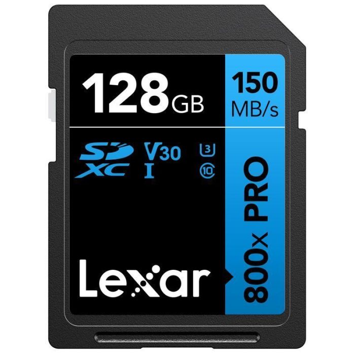 Lexar SDXC 800x Pro UHS-I karti, C10 (V30) U3, R150/W45, 128GB