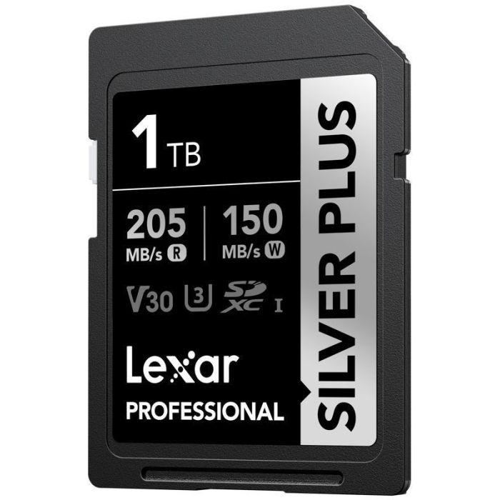 Lexar SDXC Professional SILVER Plus atmiņas karte 1066x UHS-I/U3/A2/4K R205/W150 (V30) 1TB