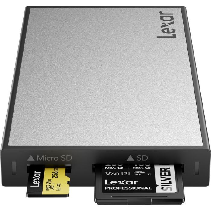 Lexar Professional Workflow USB 3.2 Gen2 lasītājs, UHS-I/UHS-II, atbalsta SD/MicroSD