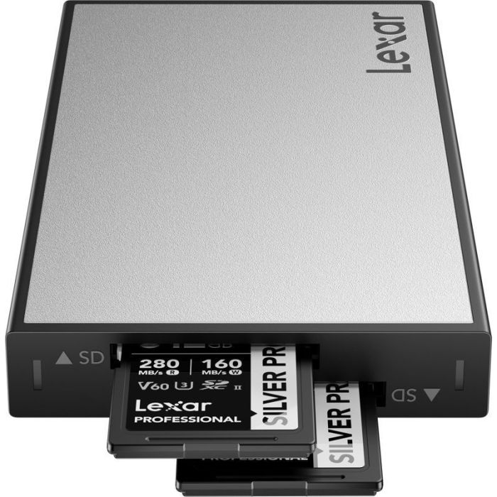 Lexar Professional Workflow USB 3.2 Gen2 lasītājs, UHS-II, atbalsta Dual slot SD