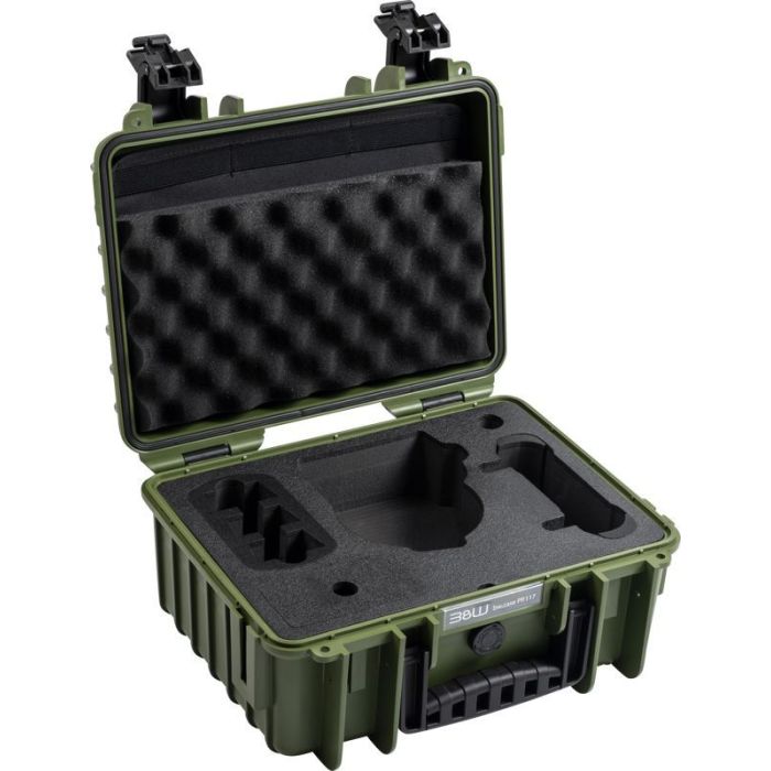 BW Outdoor Cases Type 3000/PP.117 paredzēts DJI Flip, Bronzas Zaļš