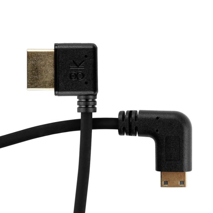 Mitoya leņķa HDMI [Left] - Mini HDMI [Right] 50cm spirālveida kabelis