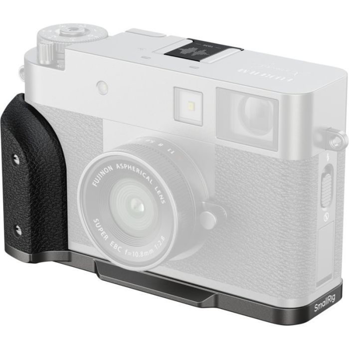 SmallRig 5217 L-Shaped Mount Plate ar Silicone Handle paredzēta FUJIFILM X half Melns Sudrabs