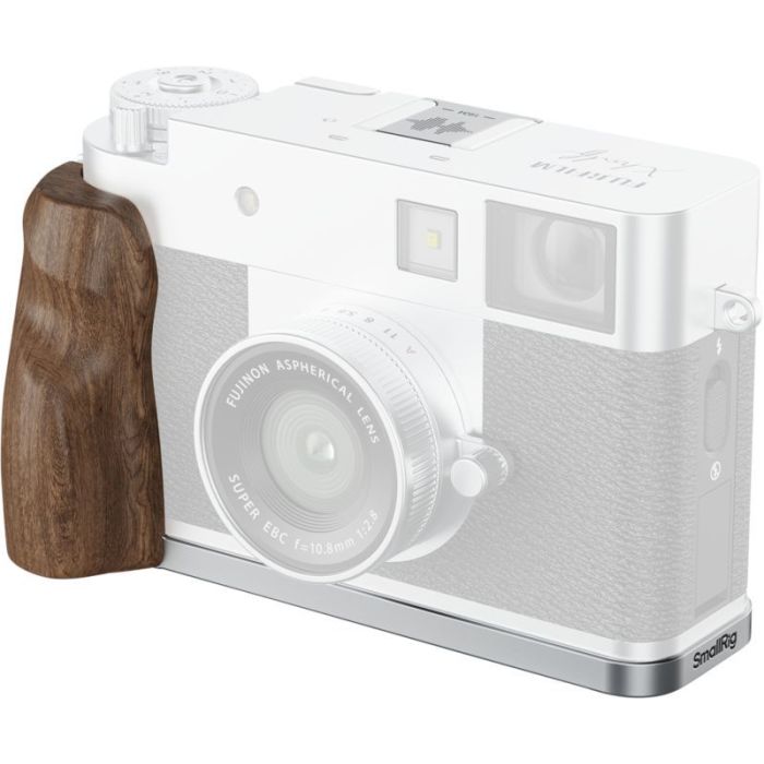 SmallRig 5223 L-formas montāžas plāksne ar koka rokturi FUJIFILM X pusei sudrabs