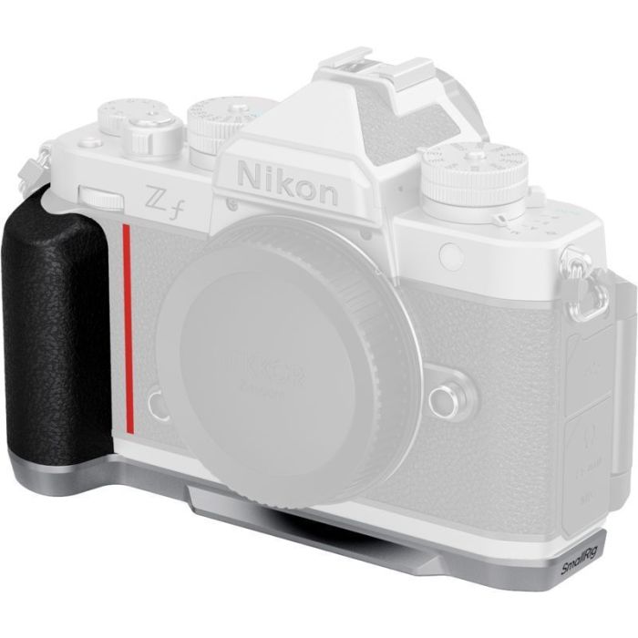 SmallRig 5706 L-formas Montāžas Plāksne ar Silikona Roku Nikon Z f Sudrabs