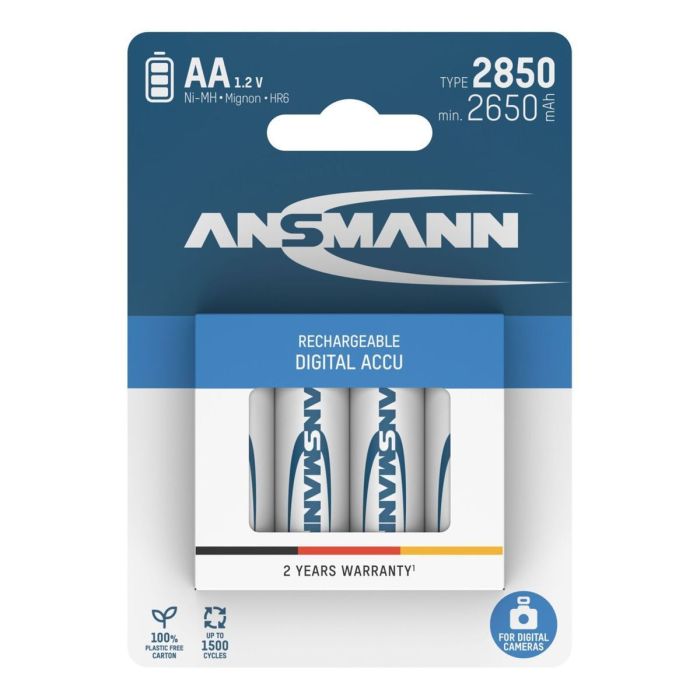 Ansmann Rechargable Batteries 1x4 2850 mAh