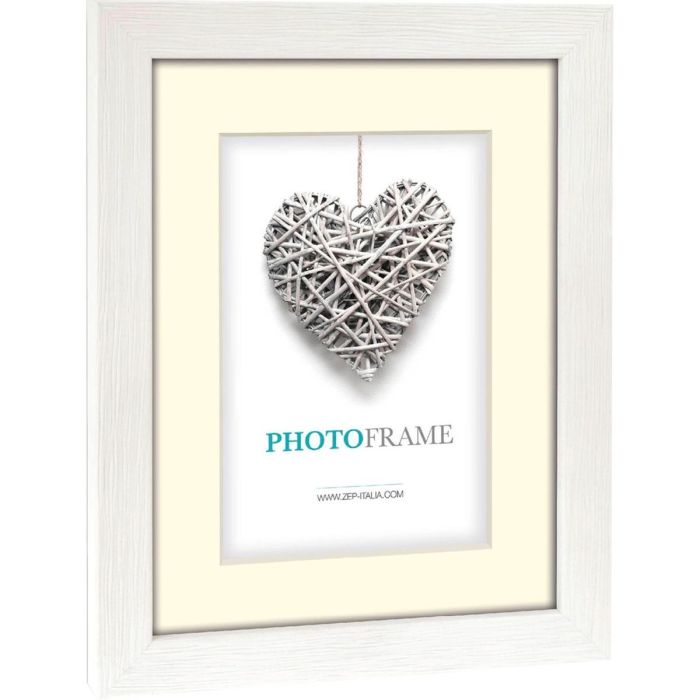 Zep Wooden Photo Frame V32684 Regent 4 White 10x15/15x20cm