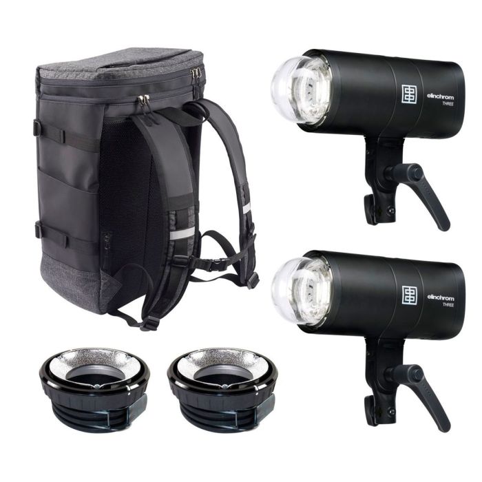 Elinchrom THREE battery flash unit set