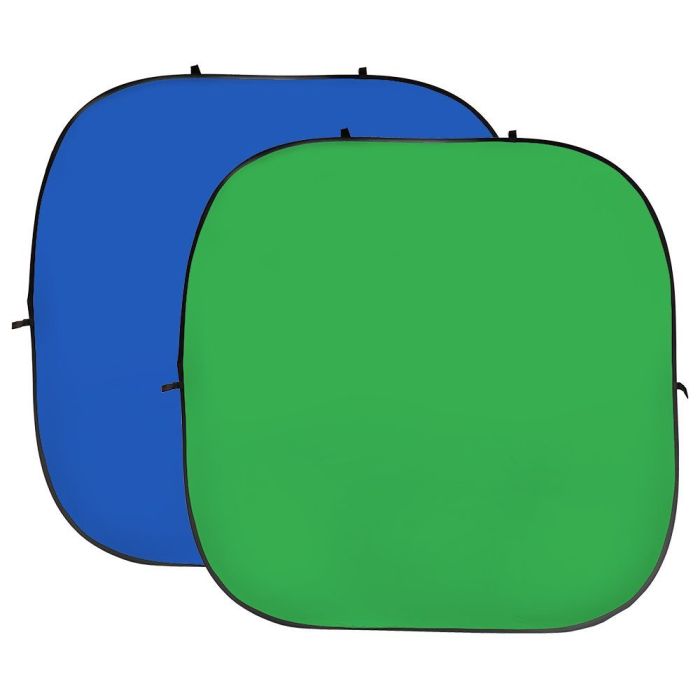 StudioKing Foldable Background Chromablue/Chromagreen 240x240cm
