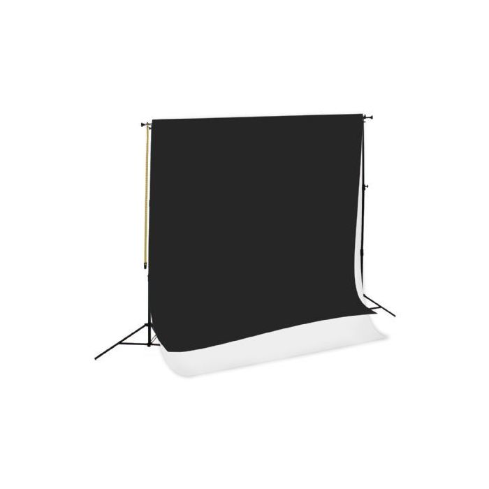 Falcon Eyes SPK-2 fonu turētāja komplekts melni un balti drēbes foni 1,35x11m