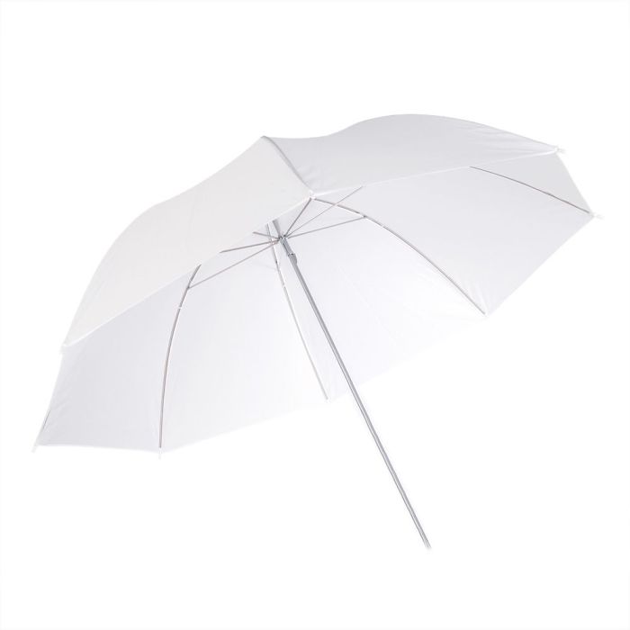 Falcon Eyes puscaurspīdošs difūzijas lietussargs UR-48T balts 122cm