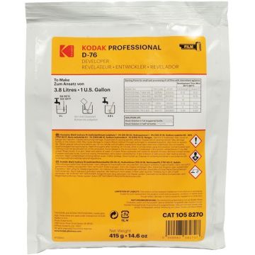 Kodak Professional D-76 filmas attīstītāja pulveris 3.8L pagatavošanai