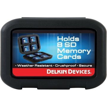 Delkin Noturīga soma 8 SD kartēm