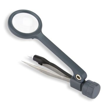 Carson MagniGrip MG-88 Magnifier with precision tweezers