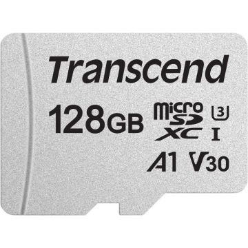 Transcend 128GB micro SDXC atmiņas karte Class 10 UHS-I U3 V30 A1 (R 95MB/s W 45MB/s) (bez kastes un adaptera)
