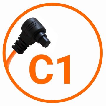 Miops kameras savienojuma kabelis Canon C1, oranžs
