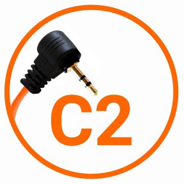 Miops kameras savienojuma kabelis Canon C2, oranžs