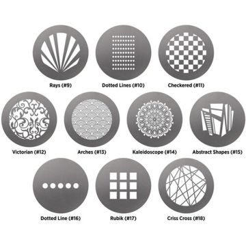 Westcott Optical Spot by Lindsay Adler gobo pack 1: patterns (10 pack)