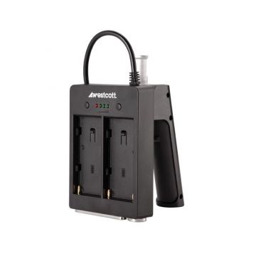 Westcott bateriju grips (rokturis) ar NP F adapteri, paredzēts L60 B