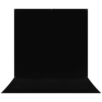 Westcott X Drop Pro neburzīga fona komplekts ar pāreju uz grīdu (8' x 13'), piesātināti melns