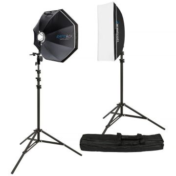 Westcott Rapid Box Switch 2 light round head speedlite kit