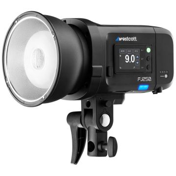 Westcott FJ250 studijas zibspuldze ar skārienekrānu