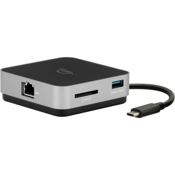 OWC Dock USB-C Travel Dock E 6-portu ceļojuma dokstacija 100W - Space Gray (ethernet)