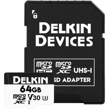 Delkin microSDXC Trail Cam Hyperspeed R100/W75 (V30) 64GB