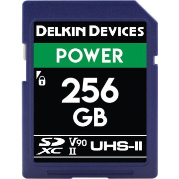 Delkin SDXC jauda 2000X UHS-II U3 (V90) R300/W250 256GB