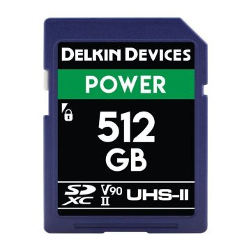Delkin SDXC jauda 2000X UHS-II U3 R300/W250 (V90) 512GB