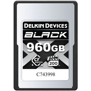 Delkin CFexpress 4.0 BLACK | Type A | VGP200, R1830/W1740 (Type A | 4.0) 960GB