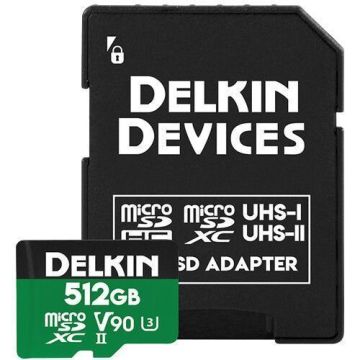 Delkin microSD Power 2000x UHS-II (V90) R300/W250 512GB