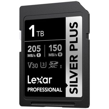 Lexar SDXC Professional SILVER Plus atmiņas karte 1066x UHS-I/U3/A2/4K R205/W150 (V30) 1TB