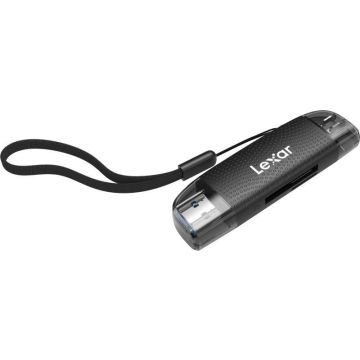 Lexar Dual Slot USB-A/C karšu lasītājs (LRW310X), atbalsta microSD un SD kartes (USB 3.1)