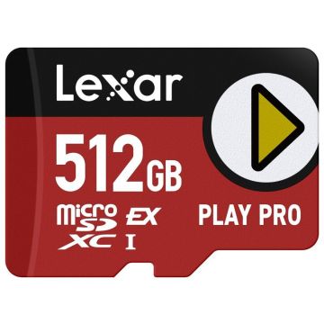 Lexar microSDXC Express PLAY Pro Express 7.1, R900/W600 C10 U3 UHS-I (V30) 512GB