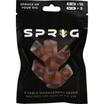 Sprig Red izdevīgais iepakojums 10x 1/4" Sprigs + 5x 3/8" Big Sprigs