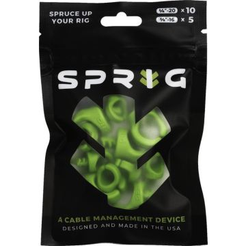 Sprig Green vērtības pakotne 10x 1/4" Sprigs + 5x 3/8" Big Sprigs