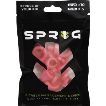 Sprig Pink Vērtības komplekts 10x 1/4" Sprigs + 5x 3/8" Big Sprigs
