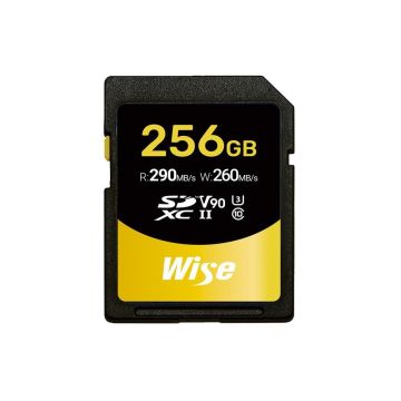 Wise 256GB SDXC UHS-II V90 atmiņas karte R:290MB/s W:260MB/s WI-SD-N256