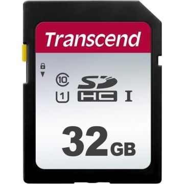 Transcend 32GB SDHC Class 10 UHS-I U1 atmiņas karte (R 100MB/s W 20MB/s)